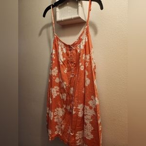 Old navy xxl hibiscus orange top